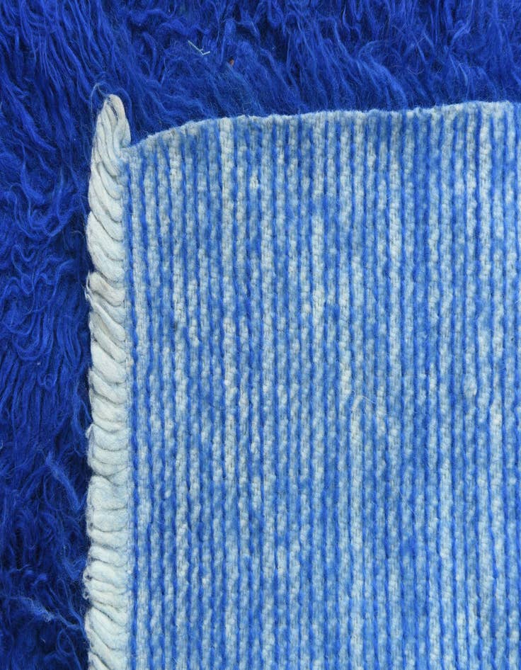 Detail image of  2' 3 x 4' 4  Hand Knotted Moroccan Wool Runner Rug