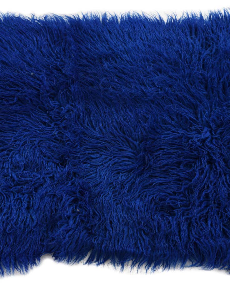 Detail image of  2' 2 x 4' 3  Hand Knotted Moroccan Wool Runner Rug