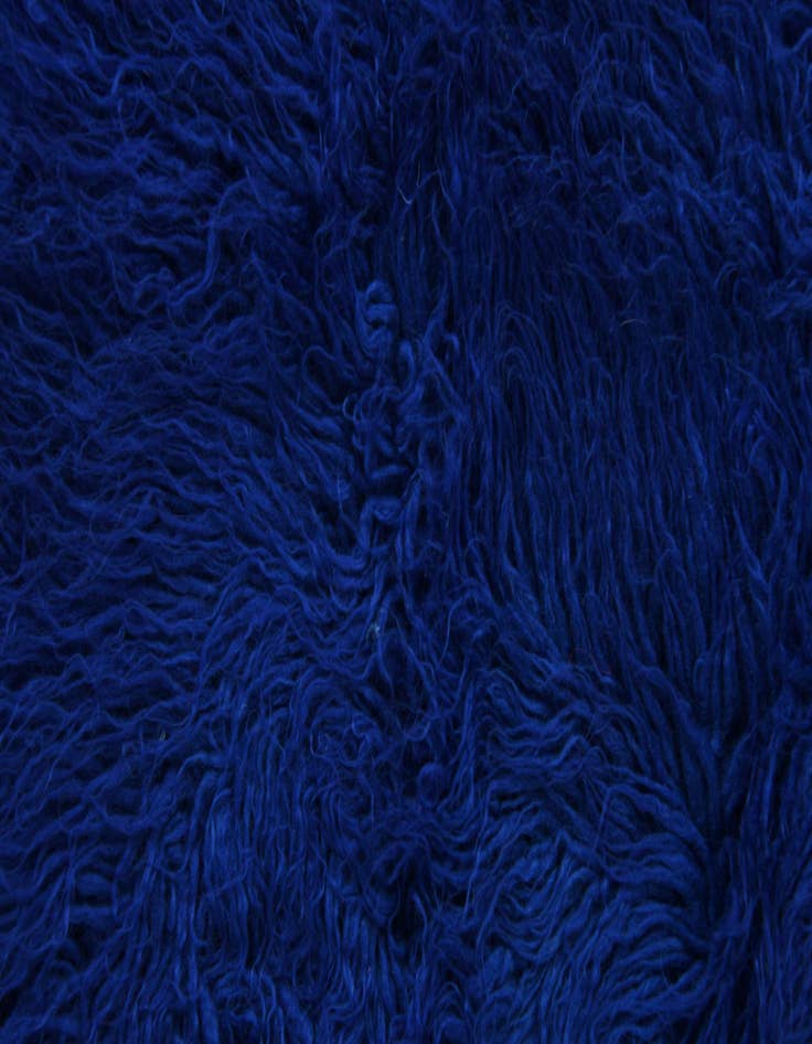 Detail image of  2' 2 x 4' 3  Hand Knotted Moroccan Wool Runner Rug