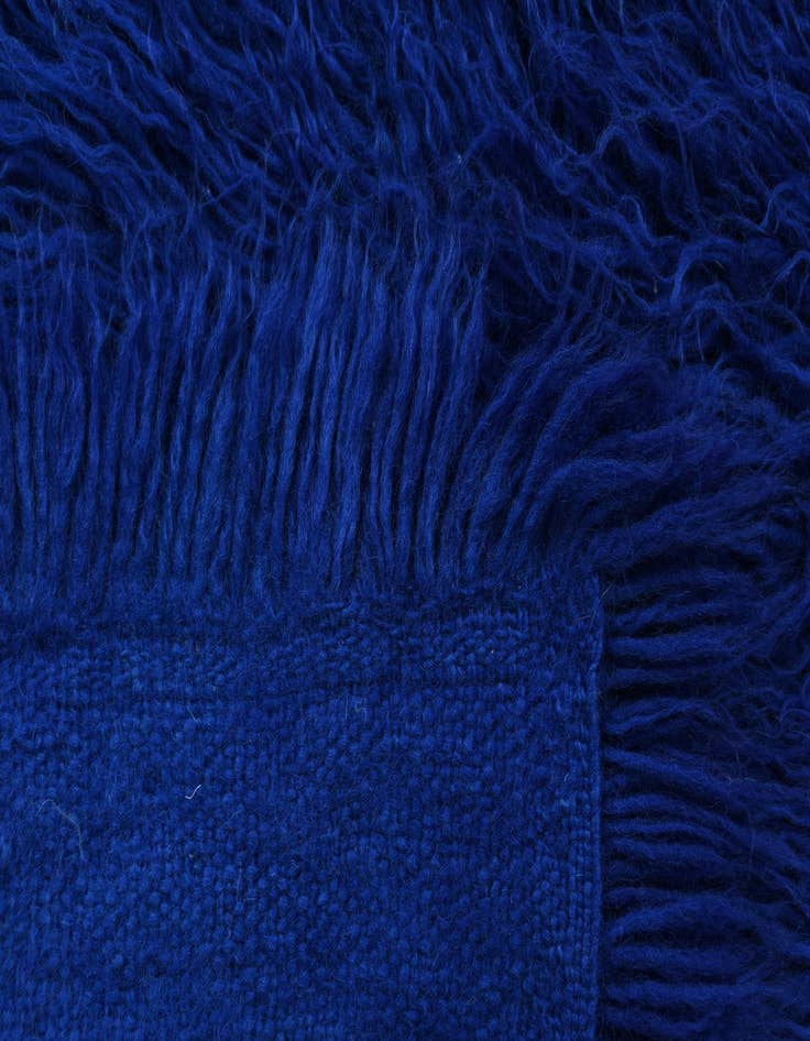 Detail image of  2' 2 x 4' 3  Hand Knotted Moroccan Wool Runner Rug