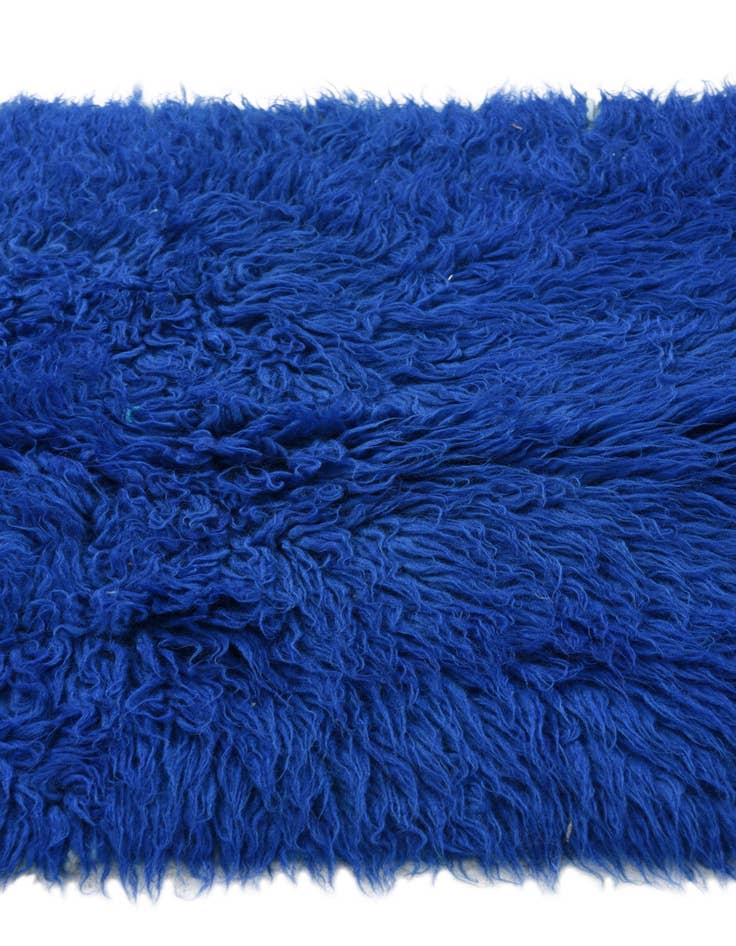 Detail image of  2' 3 x 4' 5  Hand Knotted Moroccan Wool Runner Rug