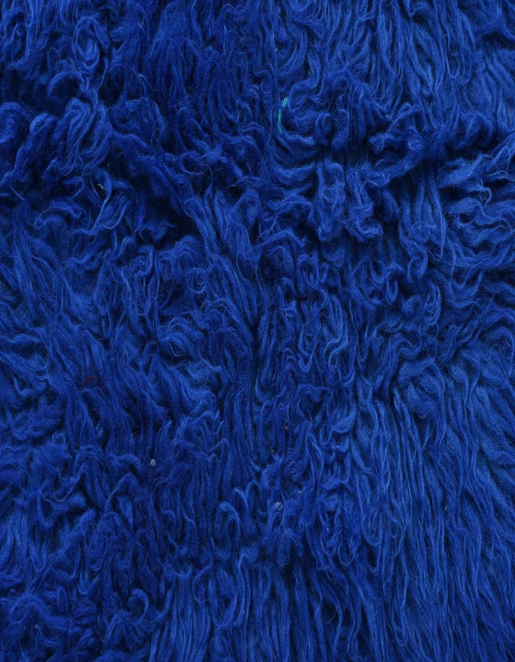 Detail image of  2' 3 x 4' 5  Hand Knotted Moroccan Wool Runner Rug