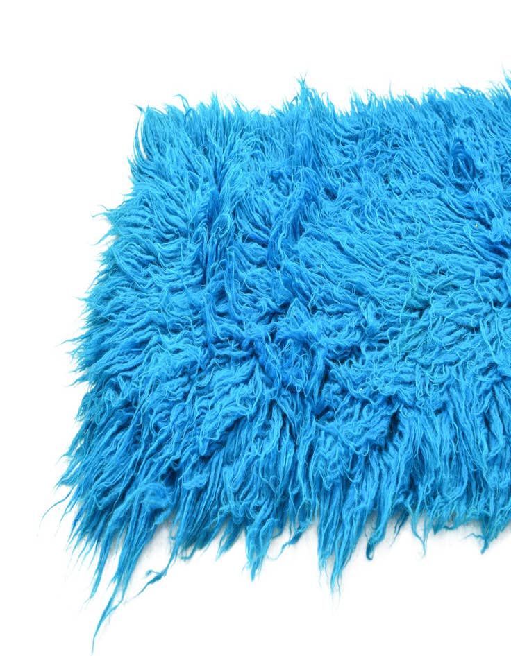 Detail image of  1' 9 x 9' 9  Hand Knotted Moroccan Wool Runner Rug