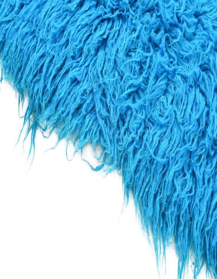 Detail image of  1' 9 x 9' 9  Hand Knotted Moroccan Wool Runner Rug