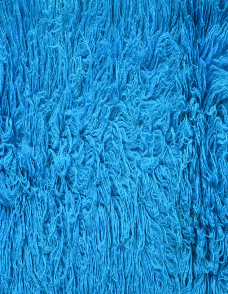 Detail image of  1' 9 x 9' 9  Hand Knotted Moroccan Wool Runner Rug