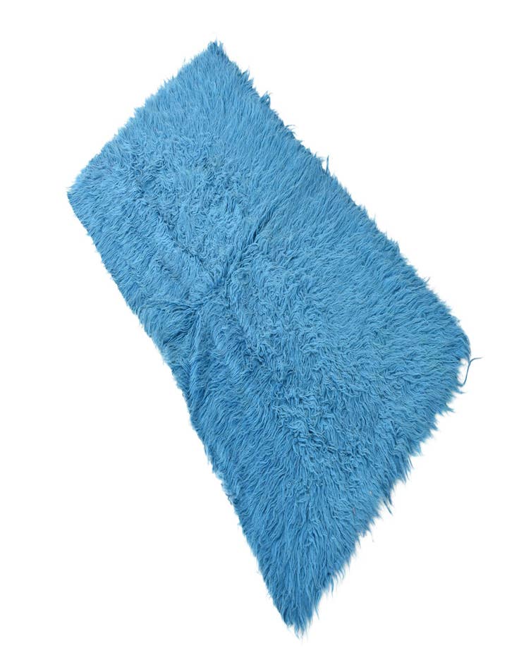 Detail image of  2' 2 x 4' 4  Hand Knotted Moroccan Wool Runner Rug