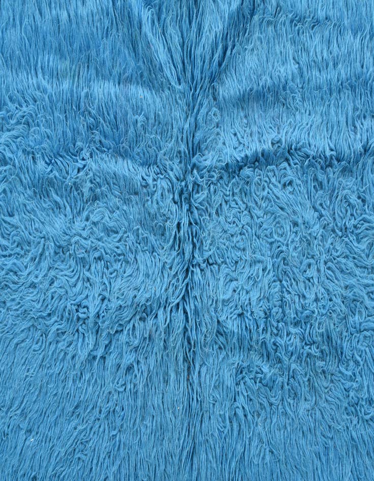 Detail image of  2' 2 x 4' 4  Hand Knotted Moroccan Wool Runner Rug