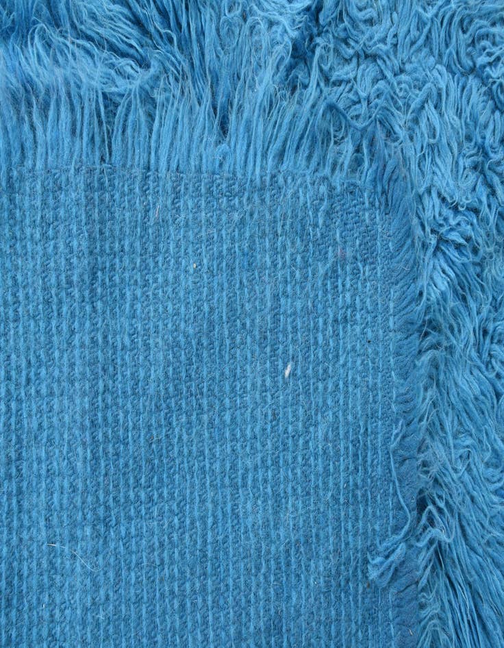 Detail image of  2' 2 x 4' 4  Hand Knotted Moroccan Wool Runner Rug