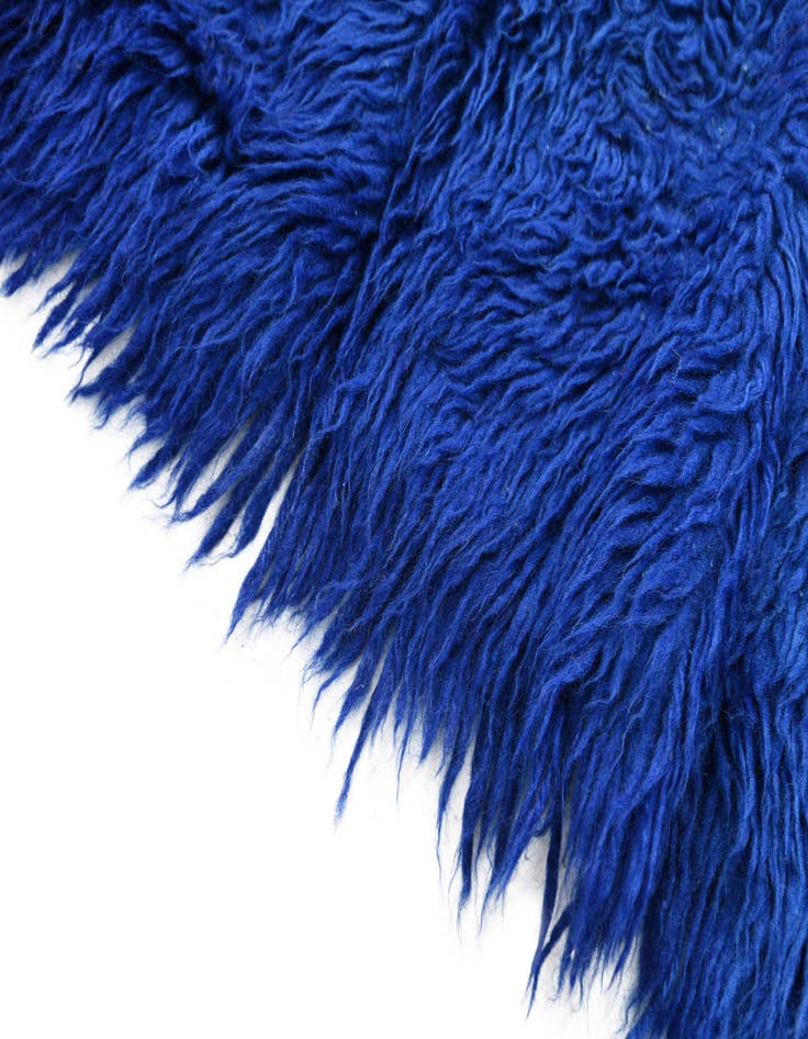 Detail image of  2' 4 x 4' 8  Hand Knotted Moroccan Wool Runner Rug