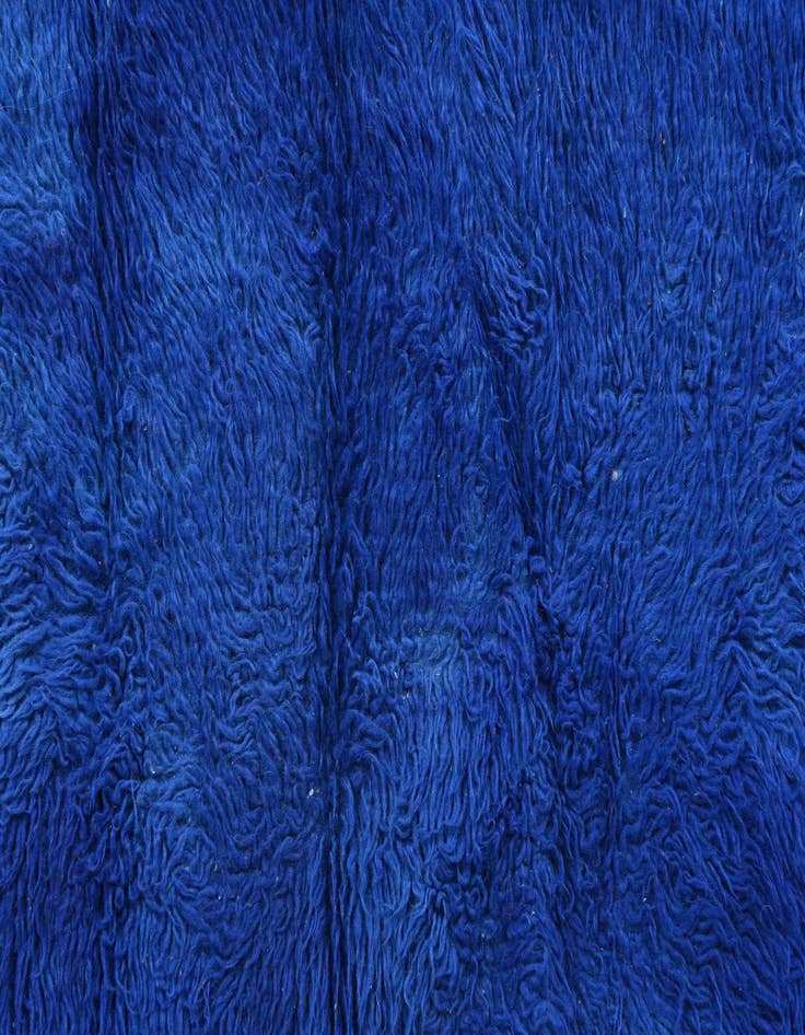 Detail image of  2' 4 x 4' 8  Hand Knotted Moroccan Wool Runner Rug