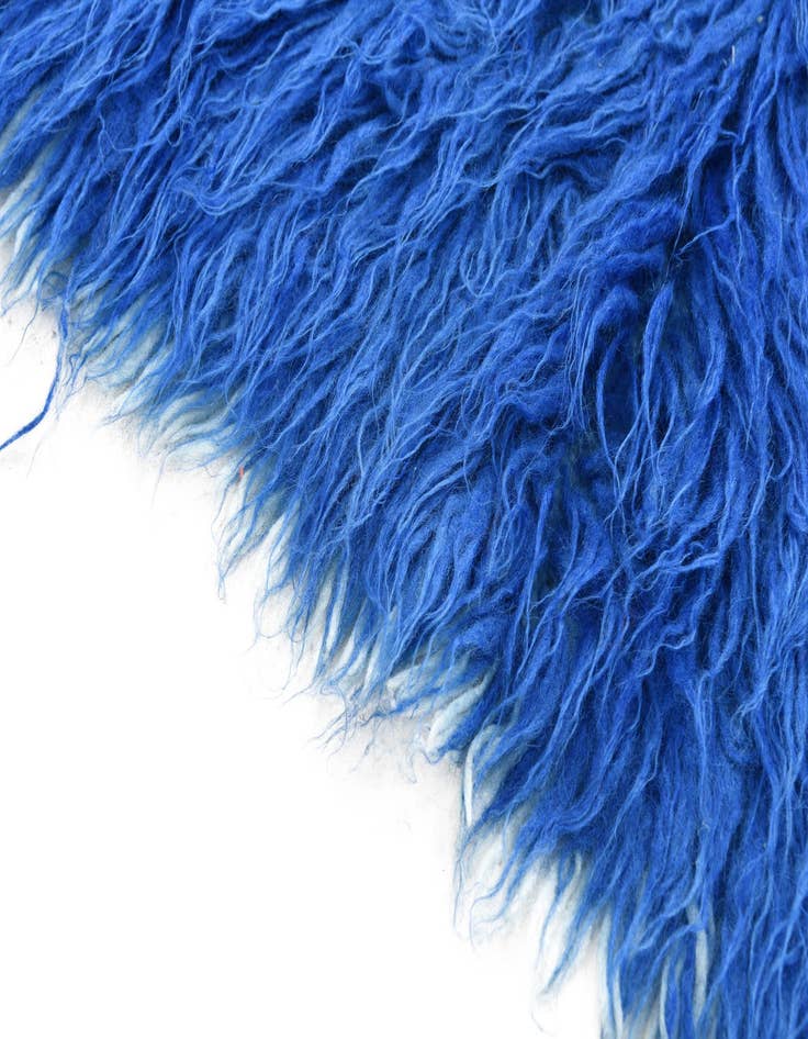 Detail image of  2' x 4'  Hand Knotted Moroccan Wool Runner Rug