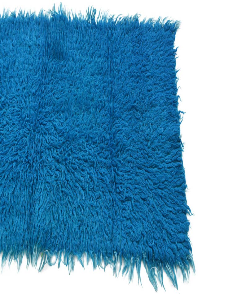 Detail image of  2' x 4'  Hand Knotted Moroccan Wool Runner Rug