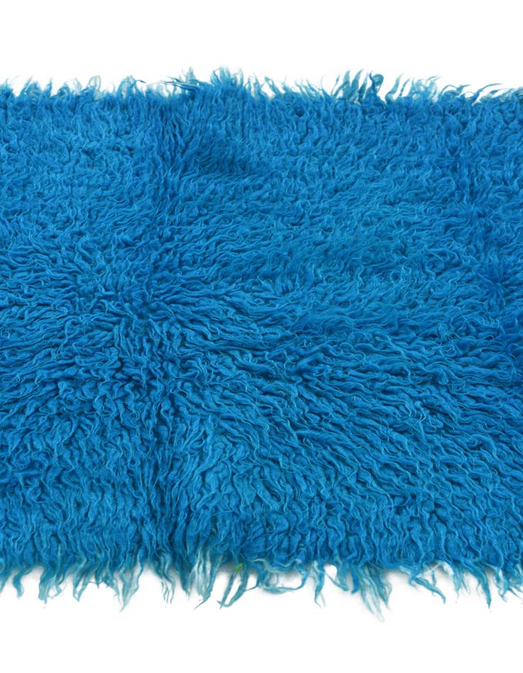 Detail image of  2' x 4'  Hand Knotted Moroccan Wool Runner Rug