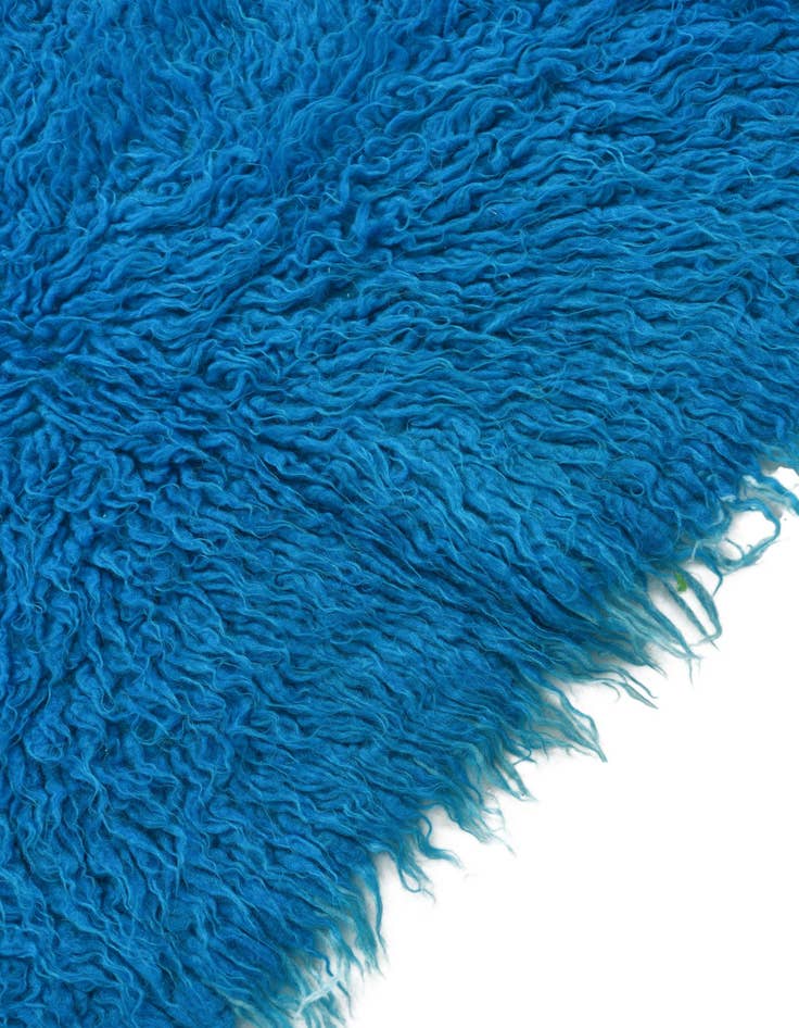 Detail image of  2' x 4'  Hand Knotted Moroccan Wool Runner Rug