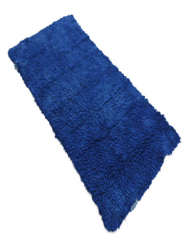 Detail image of  3' 2 x 6' 1  Hand Knotted Moroccan Wool Runner Rug