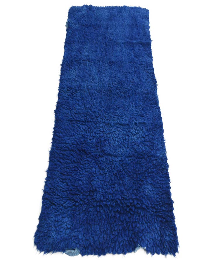 Detail image of  3' 2 x 6' 1  Hand Knotted Moroccan Wool Runner Rug