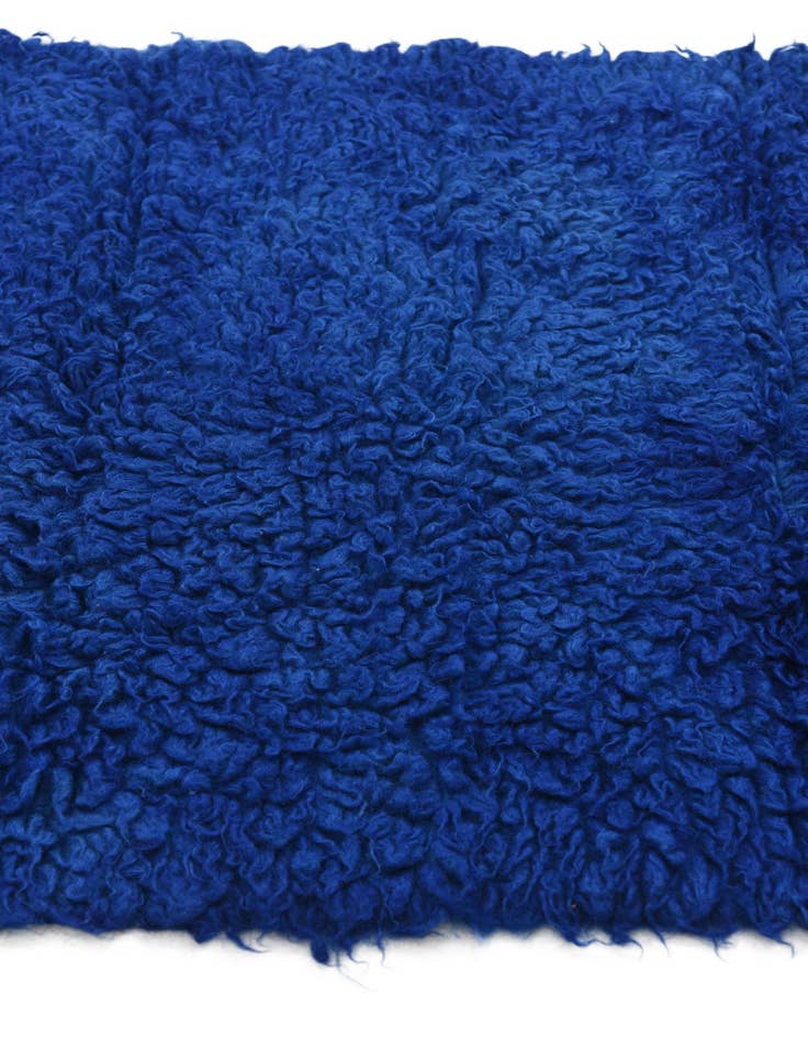 Detail image of  3' 2 x 6' 1  Hand Knotted Moroccan Wool Runner Rug