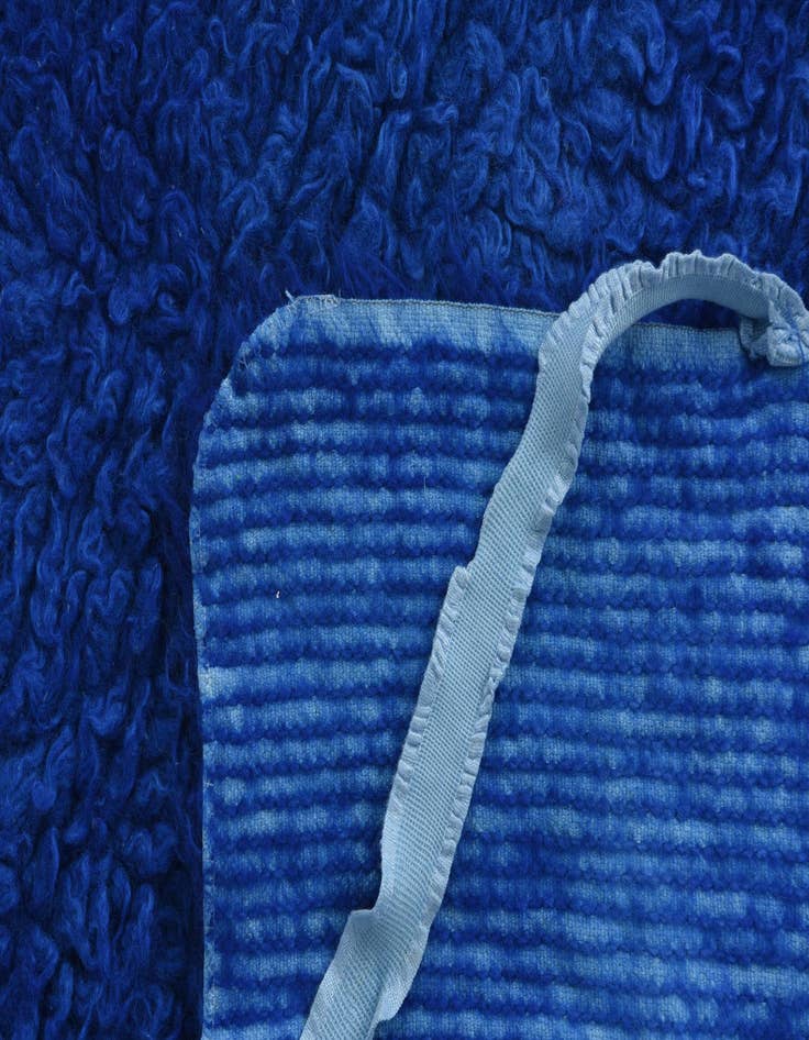 Detail image of  3' 2 x 6' 1  Hand Knotted Moroccan Wool Runner Rug