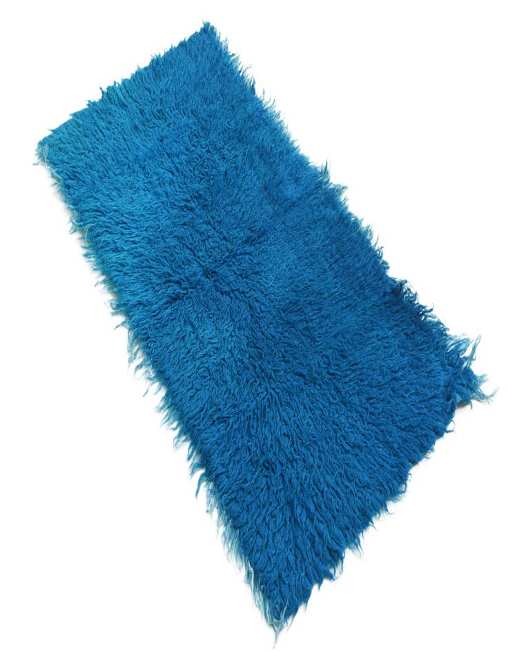 Detail image of  2' 1 x 4'  Hand Knotted Moroccan Wool Runner Rug