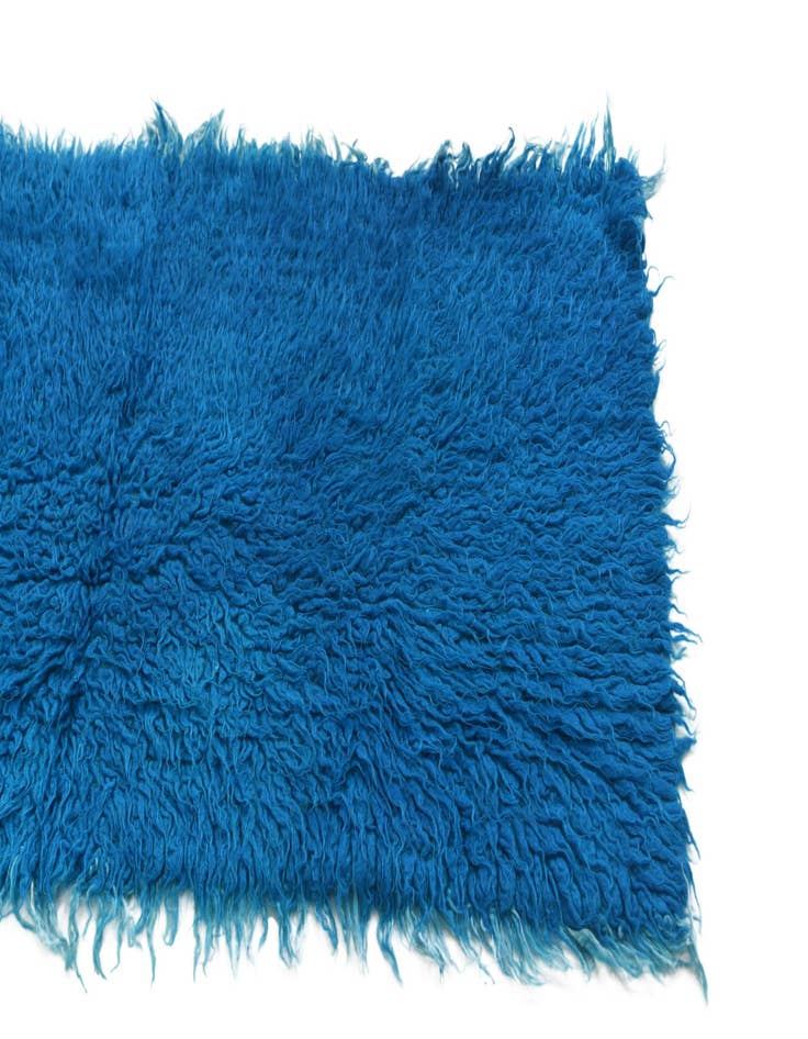 Detail image of  2' 1 x 4'  Hand Knotted Moroccan Wool Runner Rug