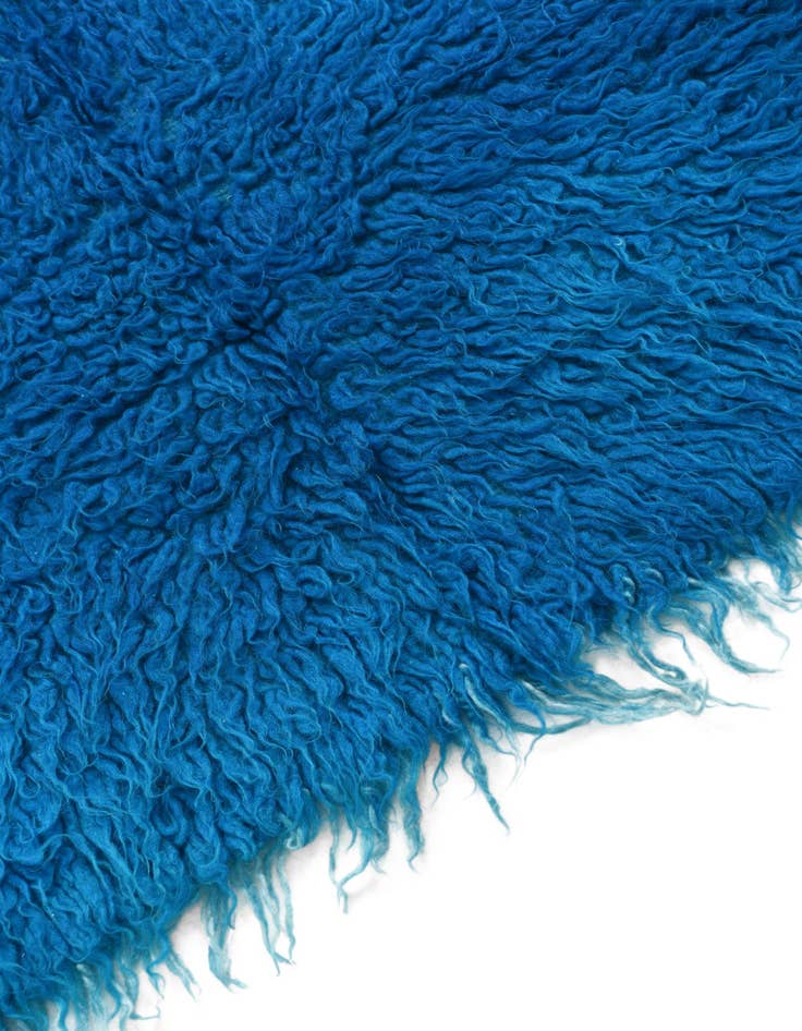 Detail image of  2' 1 x 4'  Hand Knotted Moroccan Wool Runner Rug