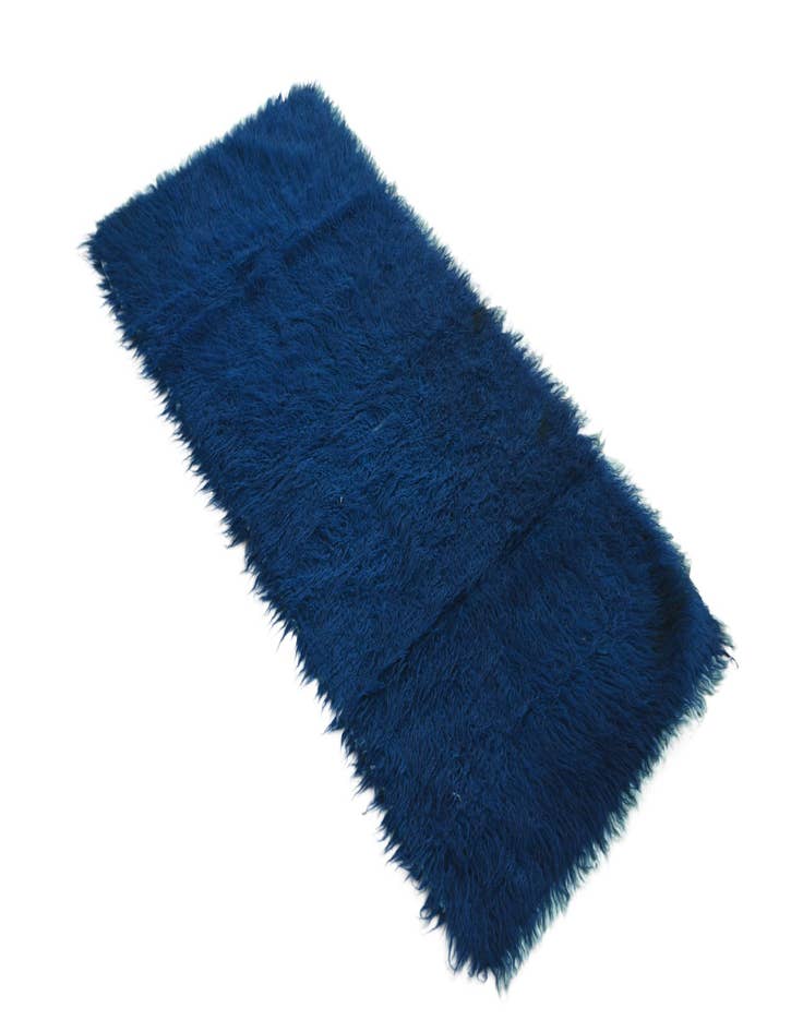 Detail image of  2' 3 x 4' 8  Hand Knotted Moroccan Wool Runner Rug