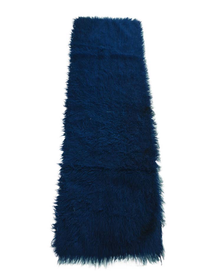 Detail image of  2' 3 x 4' 8  Hand Knotted Moroccan Wool Runner Rug