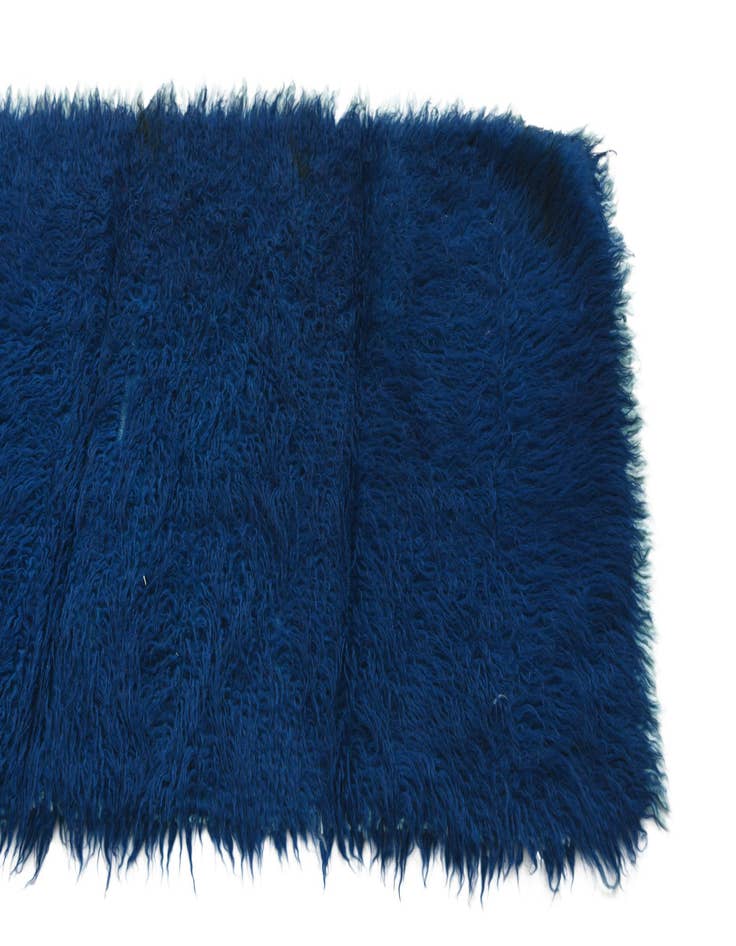 Detail image of  2' 3 x 4' 8  Hand Knotted Moroccan Wool Runner Rug