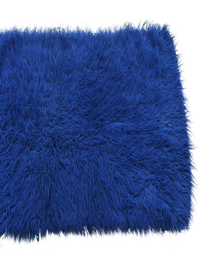 Detail image of  2' 4 x 4' 7  Hand Knotted Moroccan Wool Runner Rug