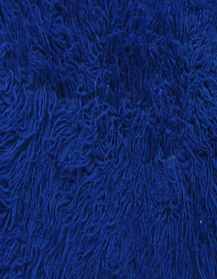 Detail image of  2' 4 x 4' 7  Hand Knotted Moroccan Wool Runner Rug