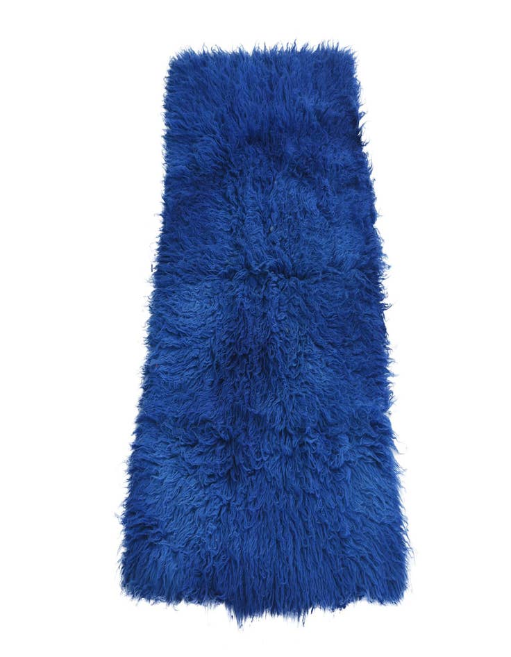 Detail image of  2' 4 x 4' 7  Hand Knotted Moroccan Wool Runner Rug