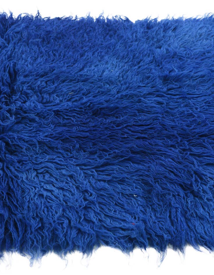 Detail image of  2' 4 x 4' 7  Hand Knotted Moroccan Wool Runner Rug