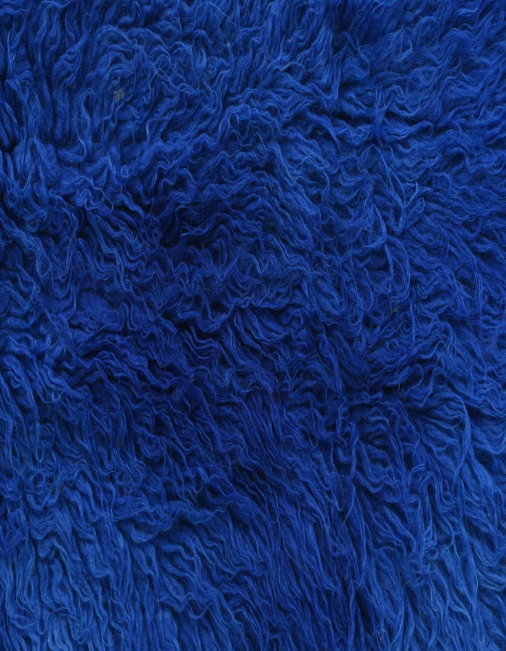 Detail image of  2' 4 x 4' 7  Hand Knotted Moroccan Wool Runner Rug