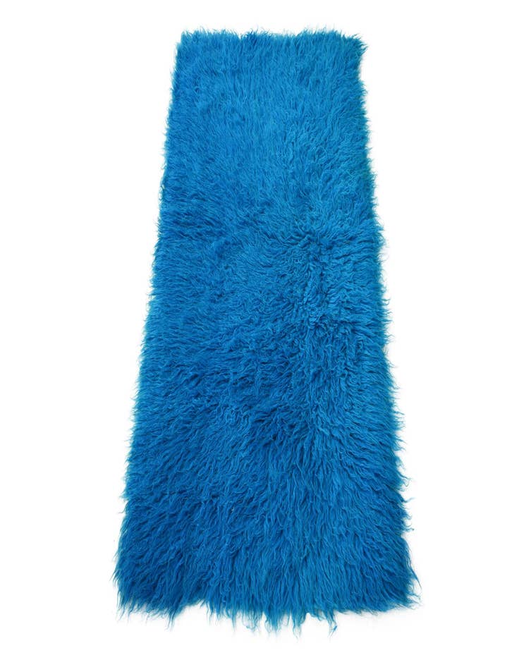 Detail image of  2' 3 x 4' 5  Hand Knotted Moroccan Wool Runner Rug