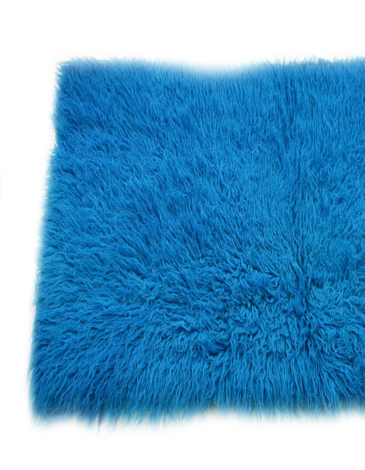 Detail image of  2' 3 x 4' 5  Hand Knotted Moroccan Wool Runner Rug