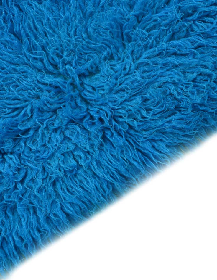 Detail image of  2' 3 x 4' 5  Hand Knotted Moroccan Wool Runner Rug