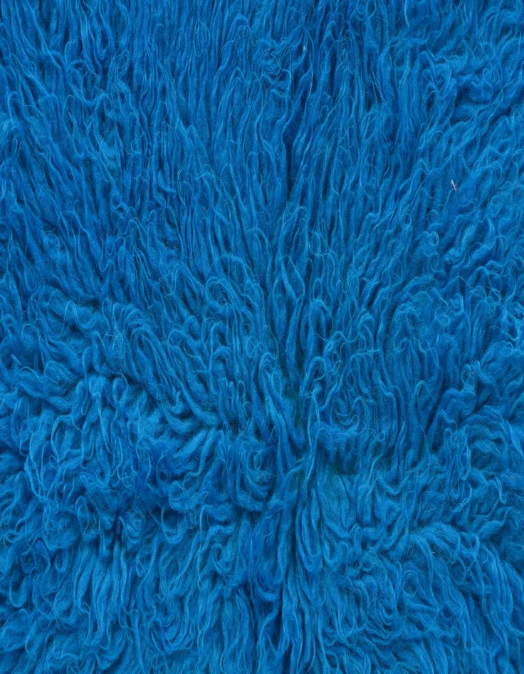 Detail image of  2' 3 x 4' 5  Hand Knotted Moroccan Wool Runner Rug