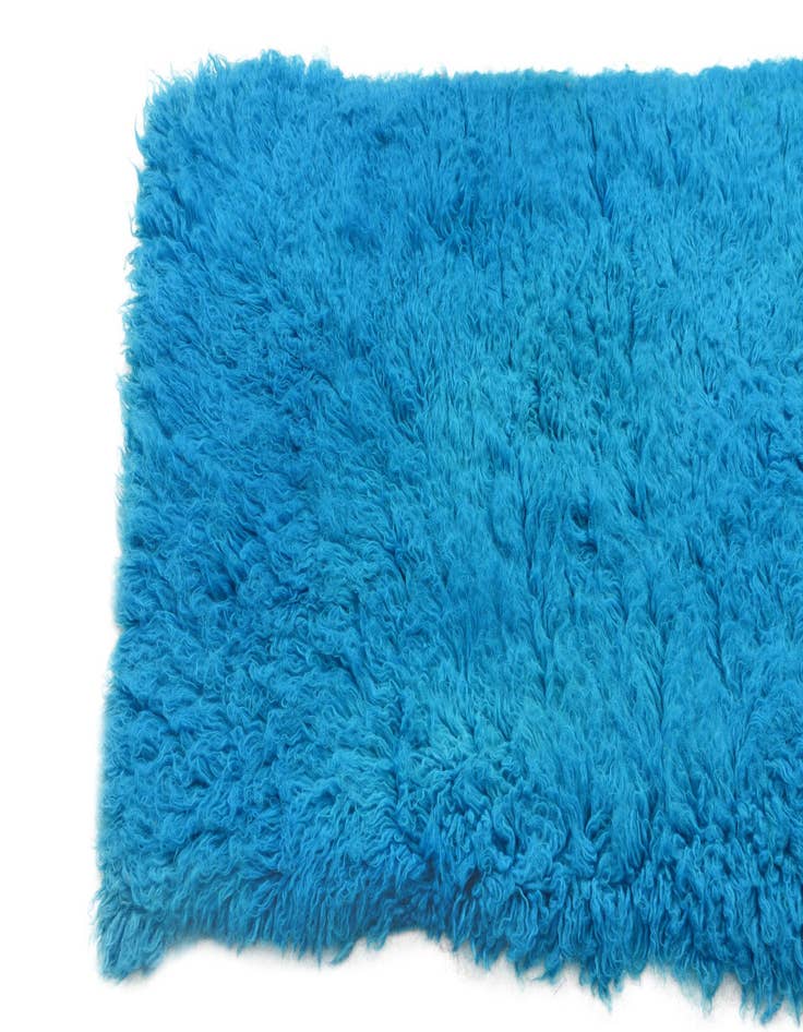 Detail image of 2' 8 x 6' 9 Hand Knotted Moroccan Wool Runner Rug