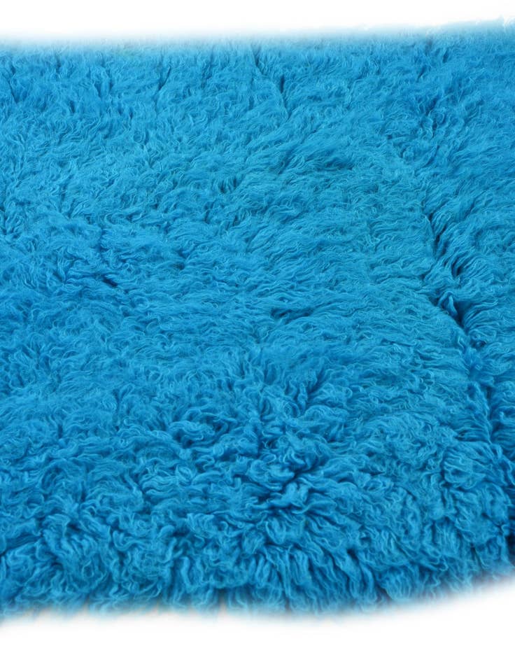 Detail image of 2' 8 x 6' 9 Hand Knotted Moroccan Wool Runner Rug