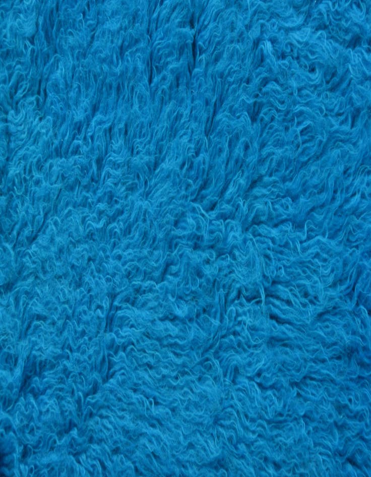 Detail image of 2' 8 x 6' 9 Hand Knotted Moroccan Wool Runner Rug