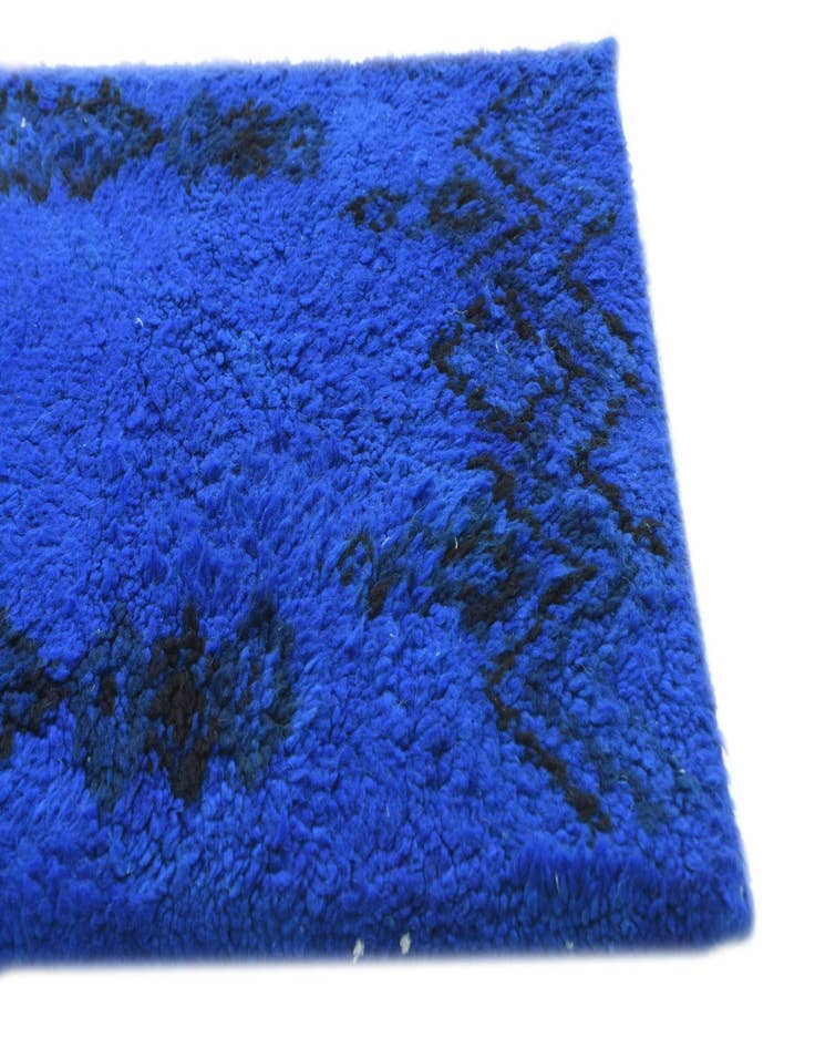 Detail image of  1' 10 x 3' 8  Hand Knotted Moroccan Oriental Wool Runner Rug