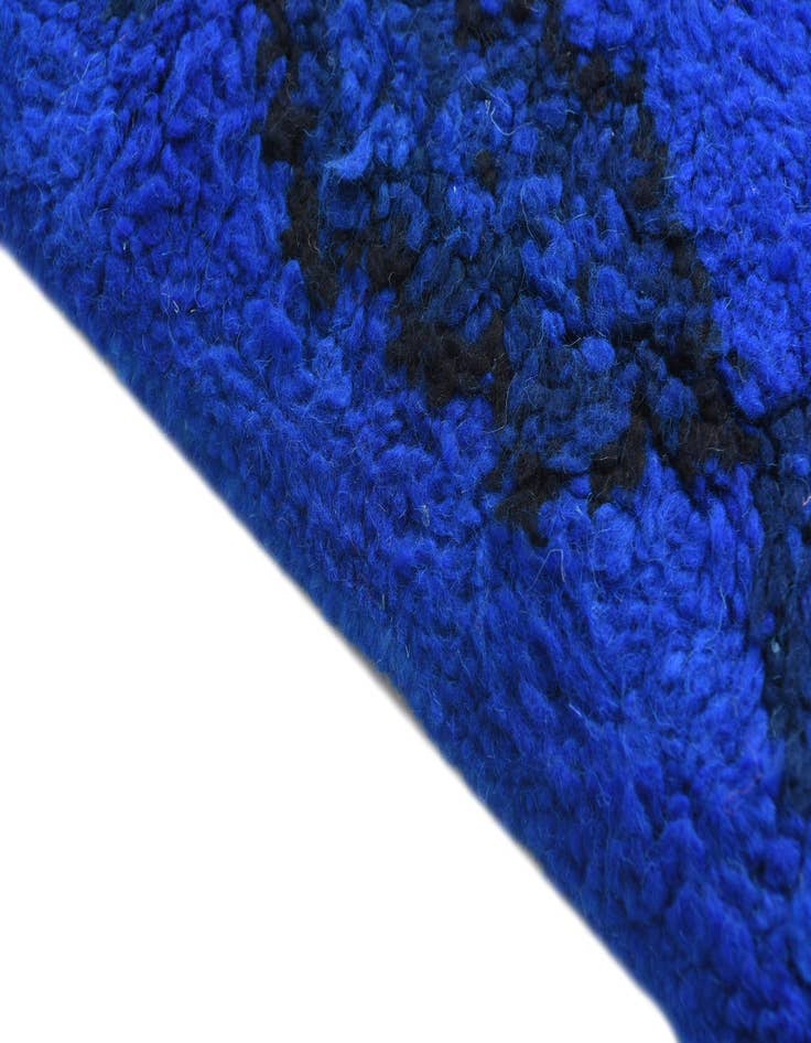 Detail image of  1' 10 x 3' 8  Hand Knotted Moroccan Oriental Wool Runner Rug