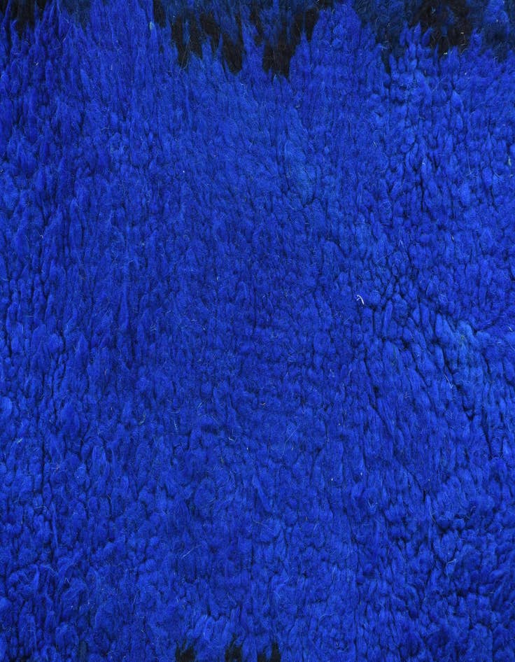 Detail image of  1' 10 x 3' 8  Hand Knotted Moroccan Oriental Wool Runner Rug