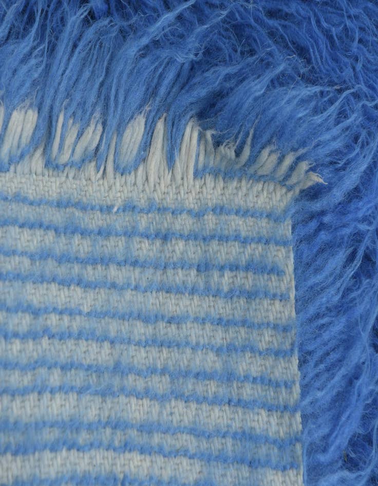 Detail image of  2' 4 x 5' 8  Hand Knotted Moroccan Wool Runner Rug