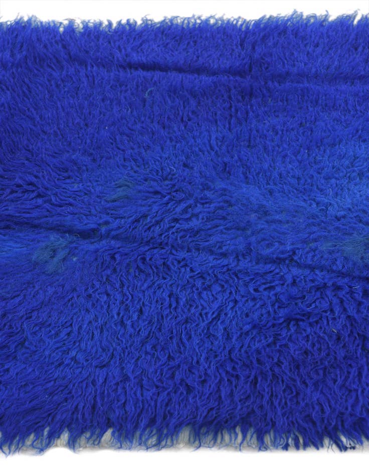 Detail image of  2' 4 x 4' 2  Hand Knotted Moroccan Wool Runner Rug