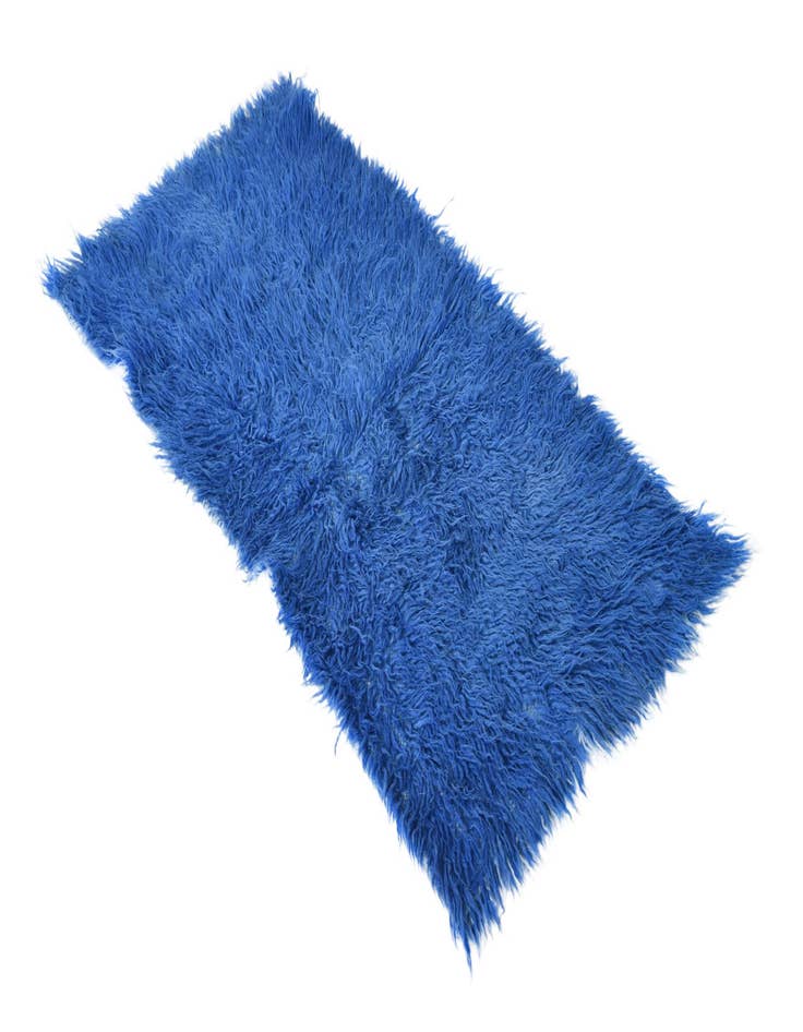 Detail image of  2' x 4'  Hand Knotted Moroccan Wool Runner Rug