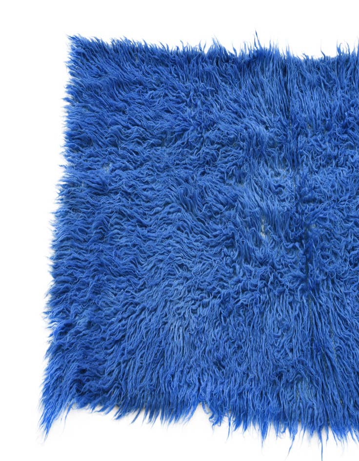 Detail image of  2' x 4'  Hand Knotted Moroccan Wool Runner Rug