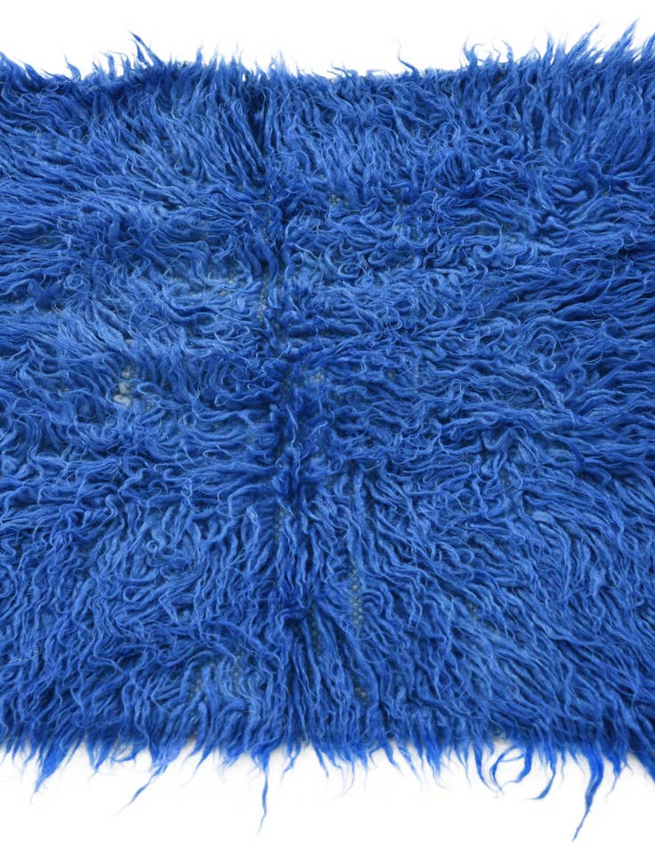 Detail image of  2' x 4'  Hand Knotted Moroccan Wool Runner Rug