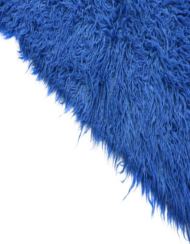 Detail image of  2' x 4'  Hand Knotted Moroccan Wool Runner Rug