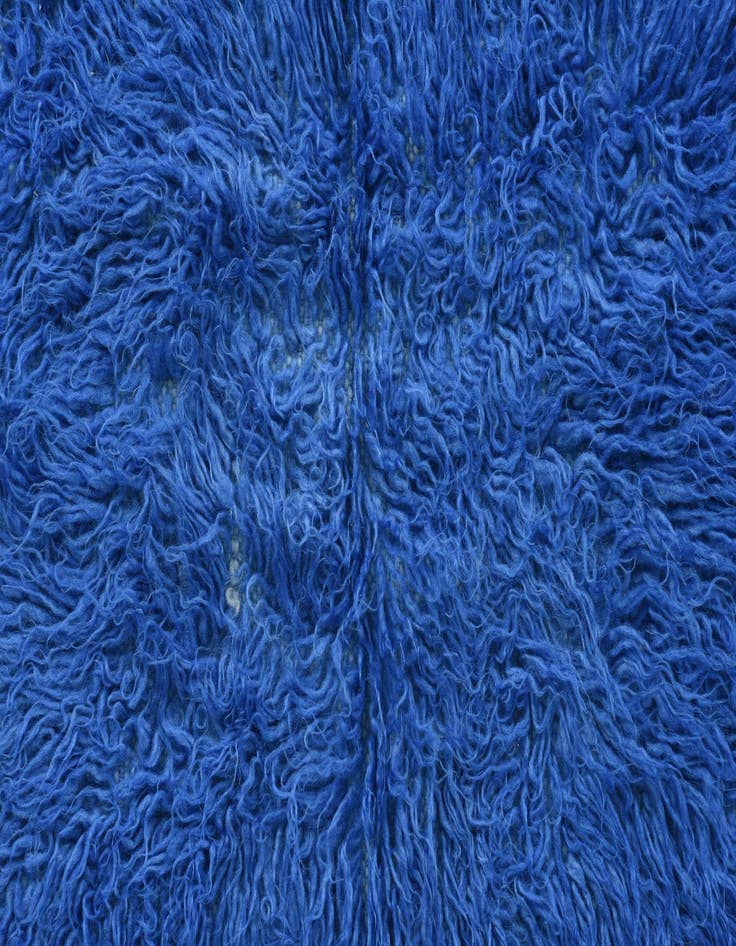 Detail image of  2' x 4'  Hand Knotted Moroccan Wool Runner Rug